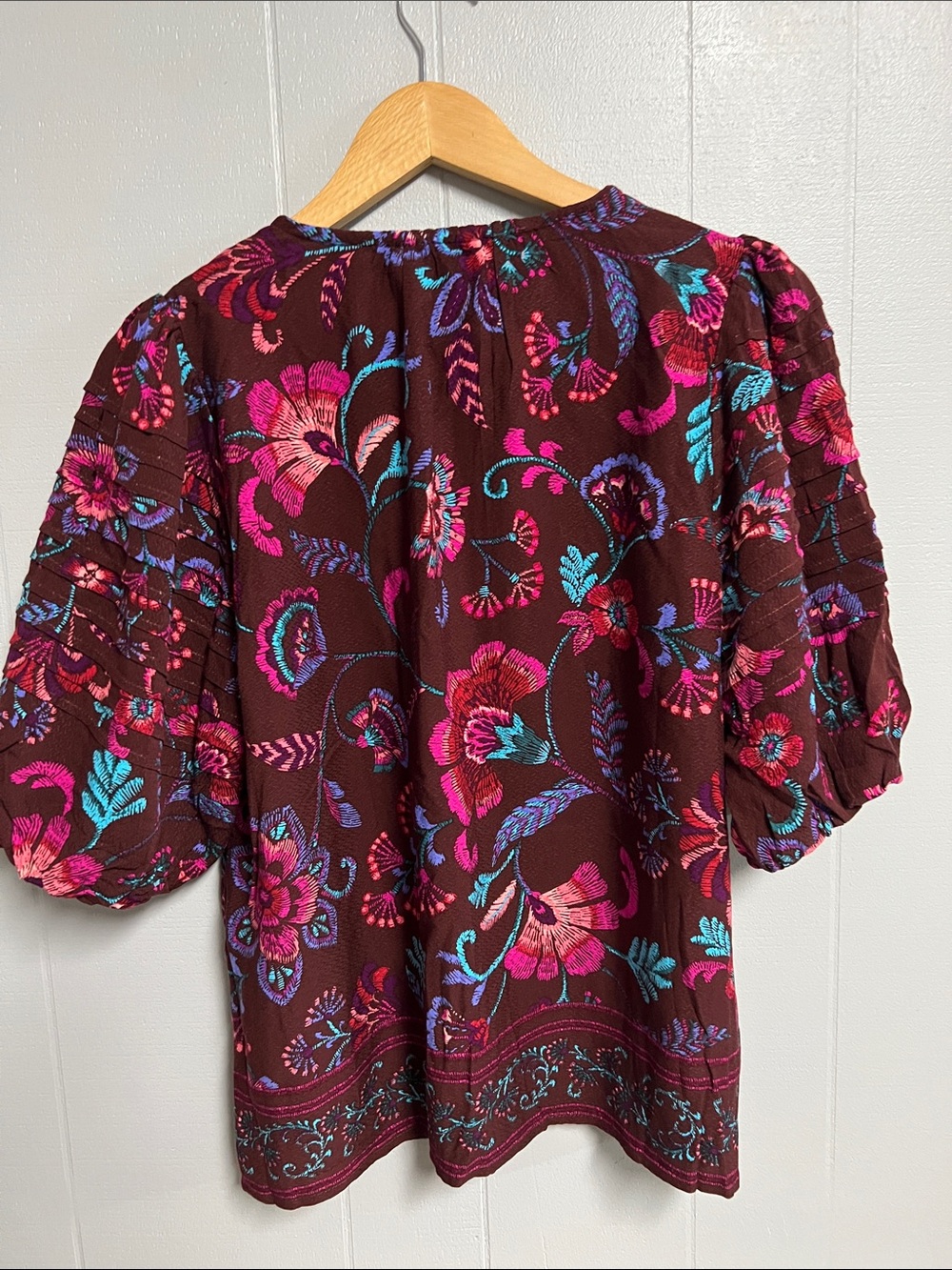 NWT Sugarslips Floral Blouse Shirt Top XL - Picture 5 of 14